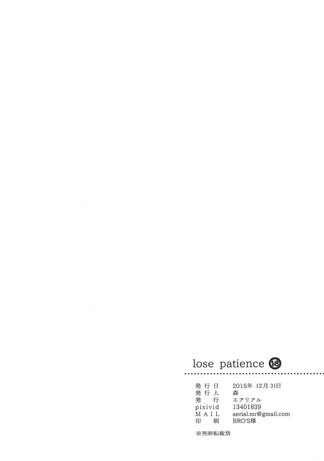 Lose patience image number 20