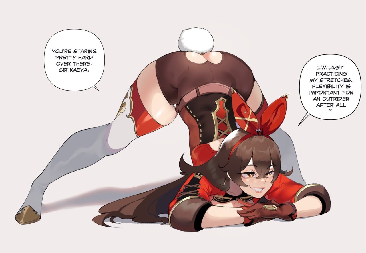 ThiccwithaQ / Nyantcha - Amber NTR with Kaeya (Genshin Impact) English image number 18