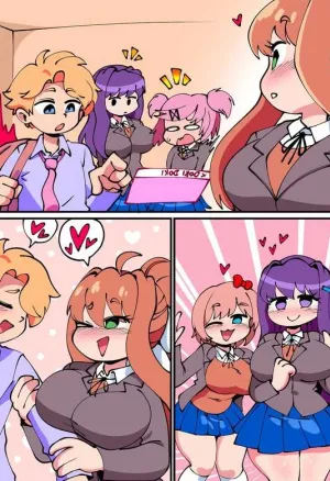 Senpai X Doki Doki Literature Club Girls