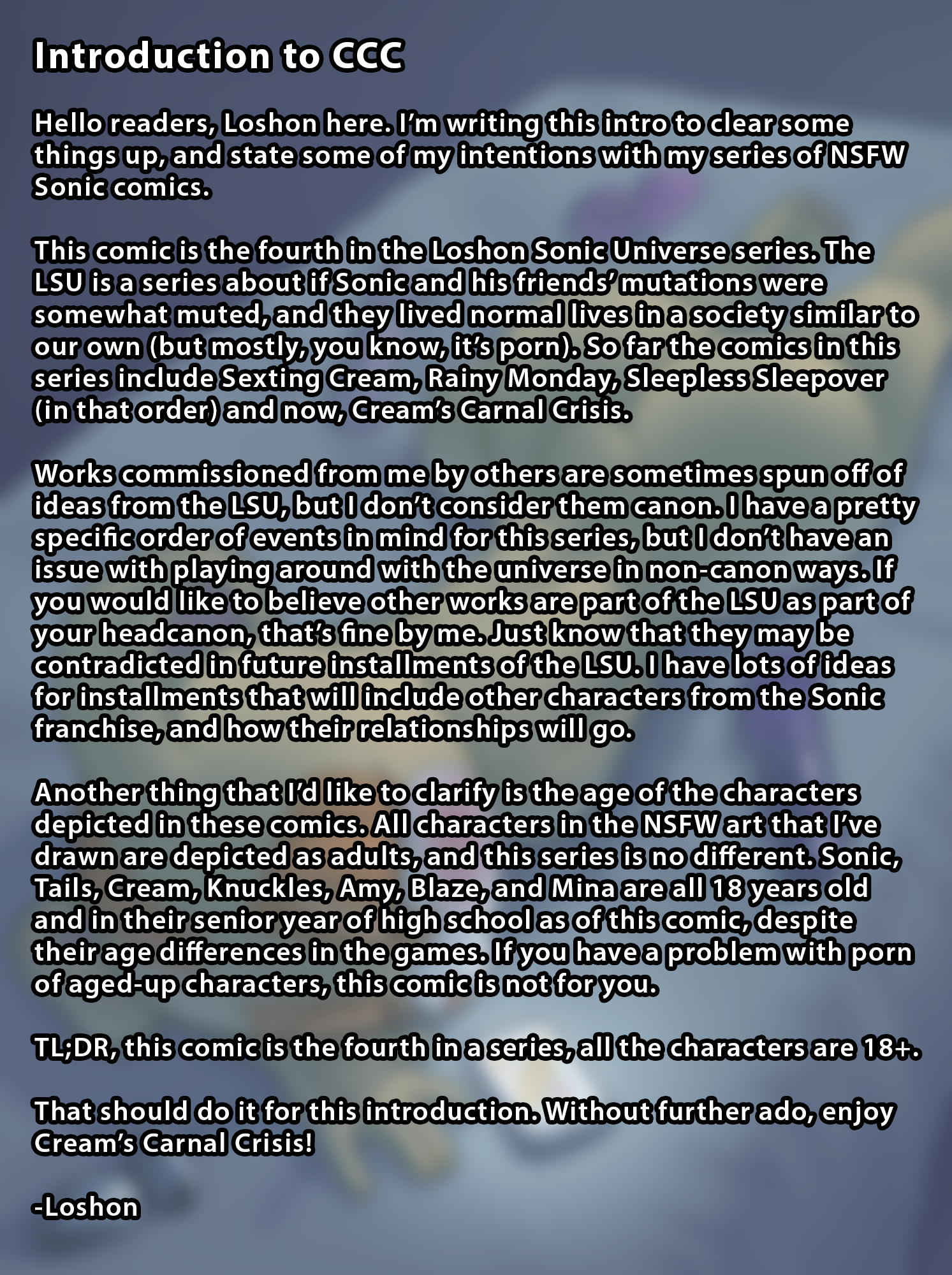 Loshon - Creams Carnal Crisis (Sonic the Hedgehog) image number 2