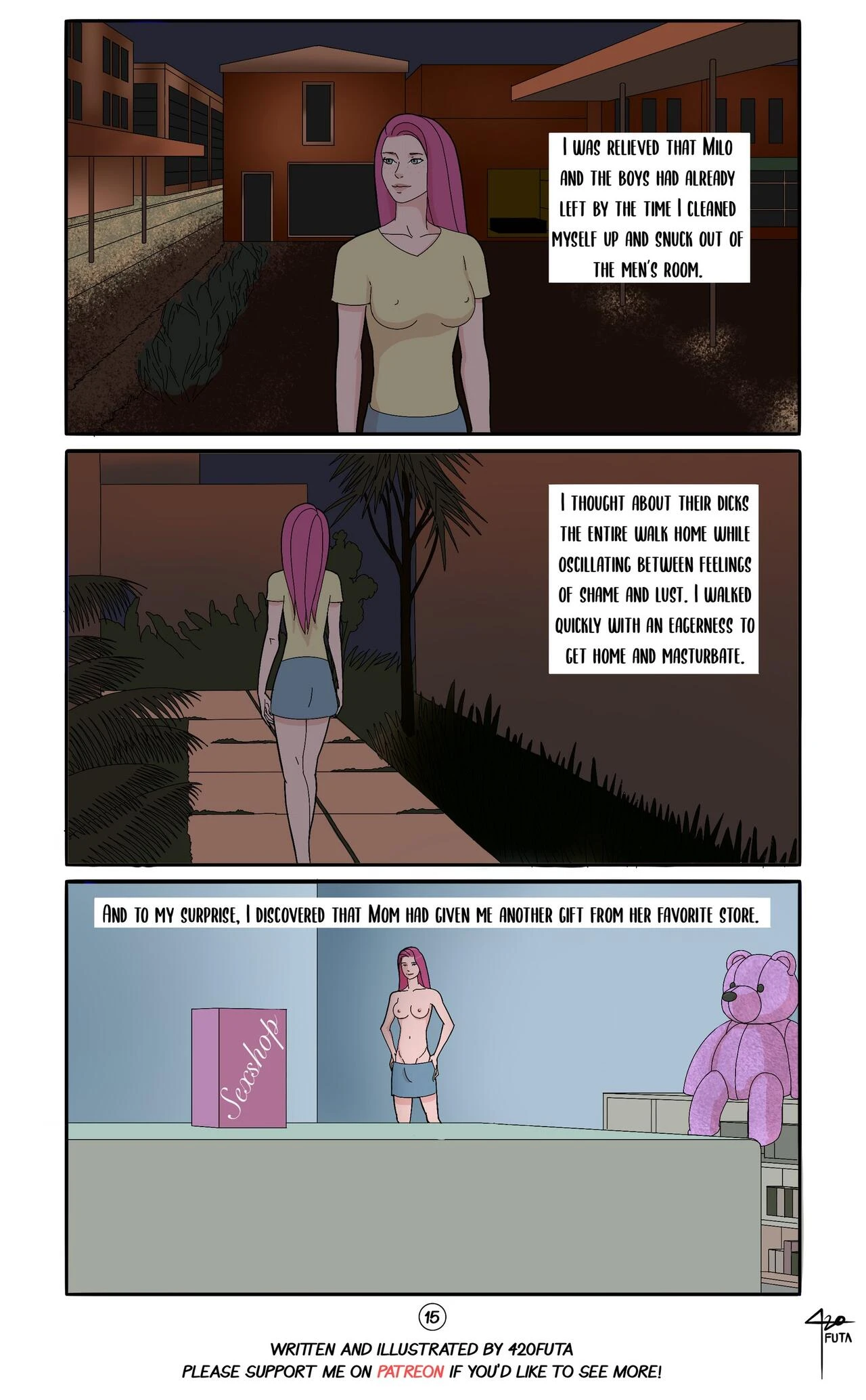 Innocent Futas Sexual Awakening Ch. 2 image number 14