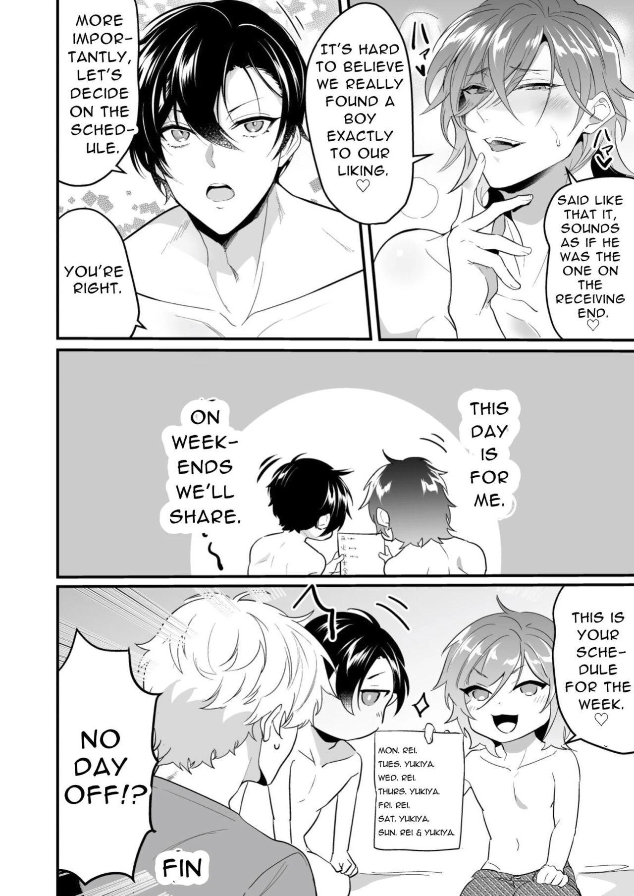 Cumsqueezed By Two Naughty Guys  Ecchi na Onii-san Futari ni Shiboritoraresou desu image number 28