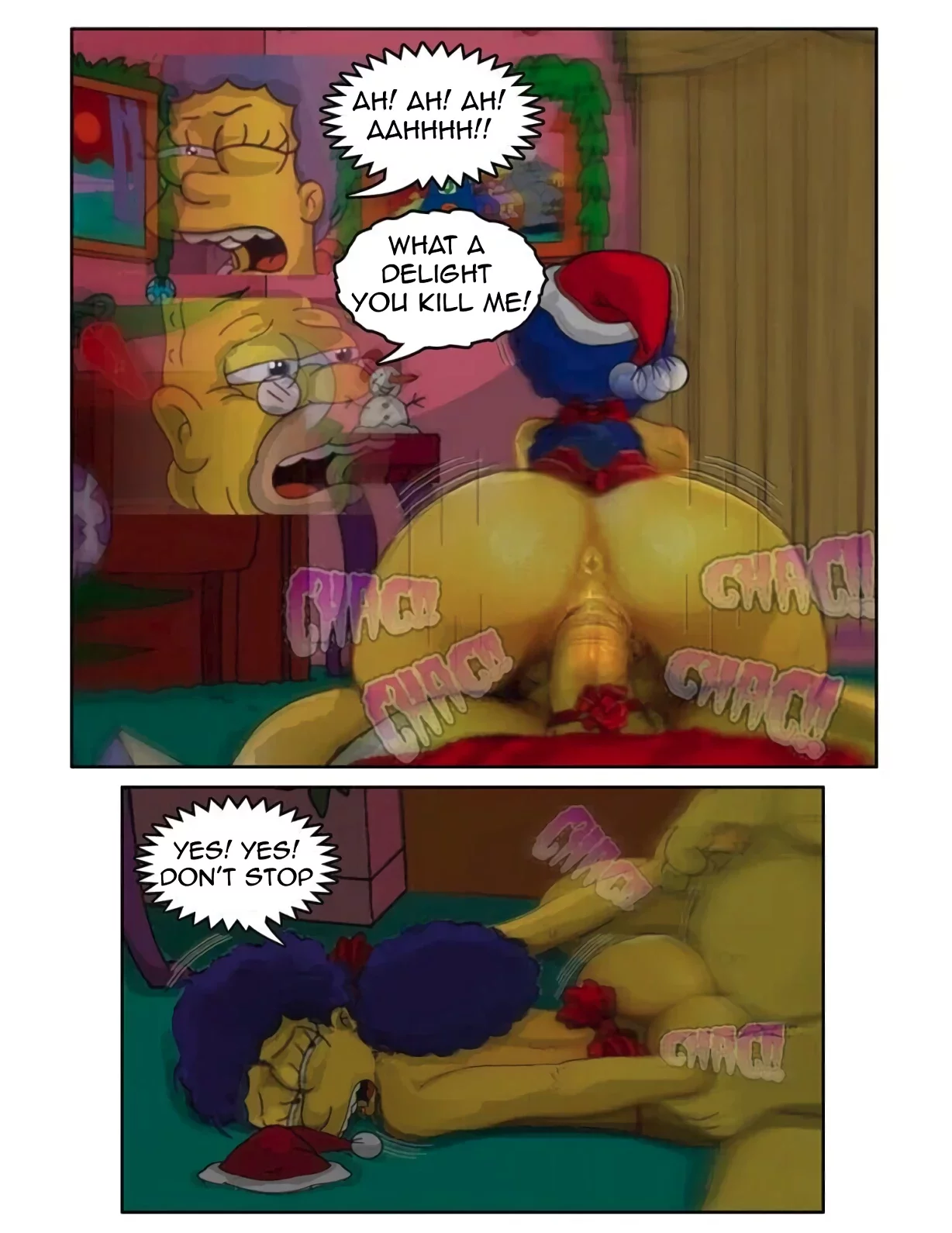 Sexy Christmas 1 Simpsons Comics IToonEAXXX - 5.1 - english porn comic image number 9