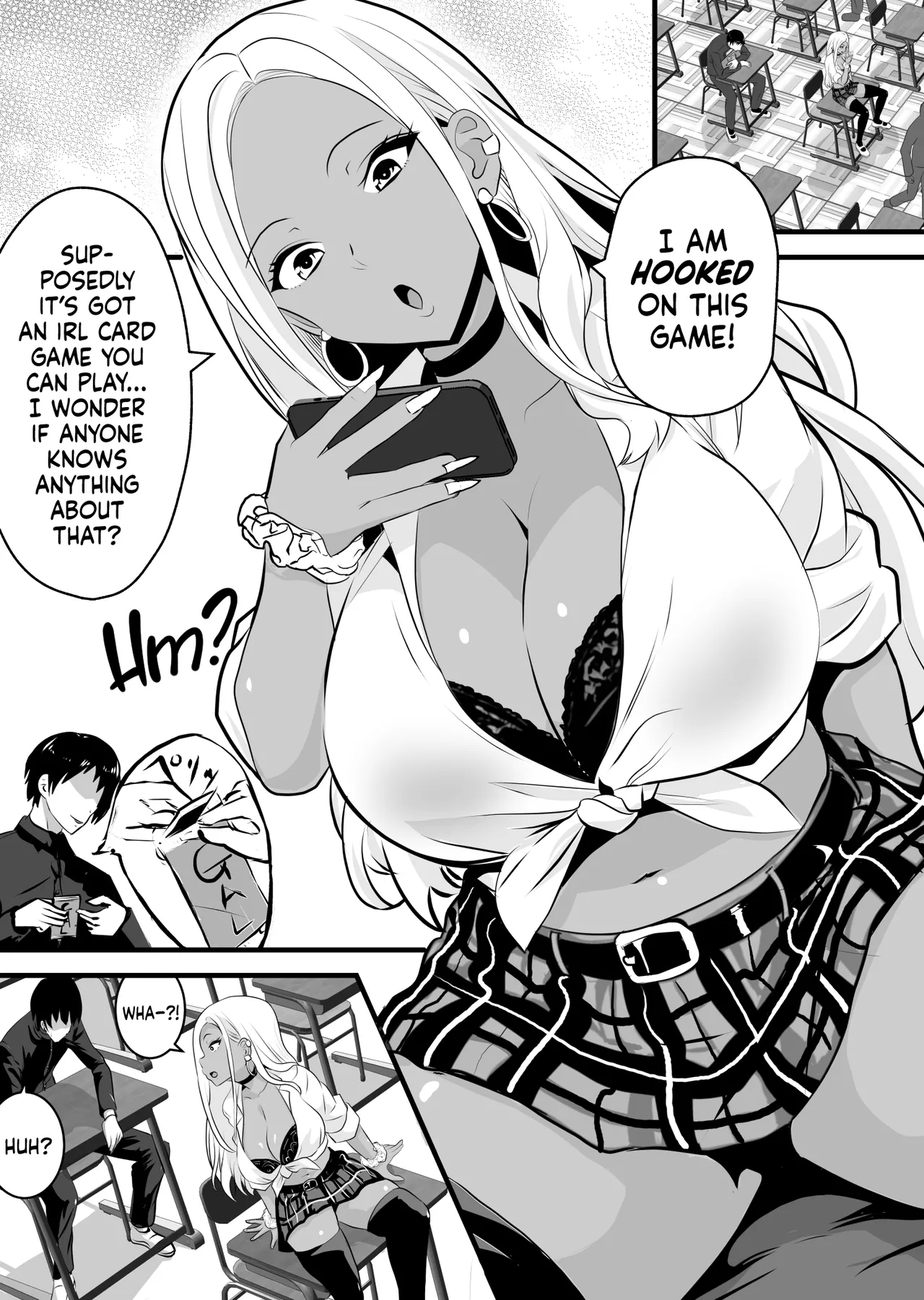 Nerd-Friendly Choco-Gyaru Will Trade Sex  Rare Cards  Otaku ni Yasashii Kuro Gal ga Rare Card to Koukan de Sex Sasetekureru image number 1