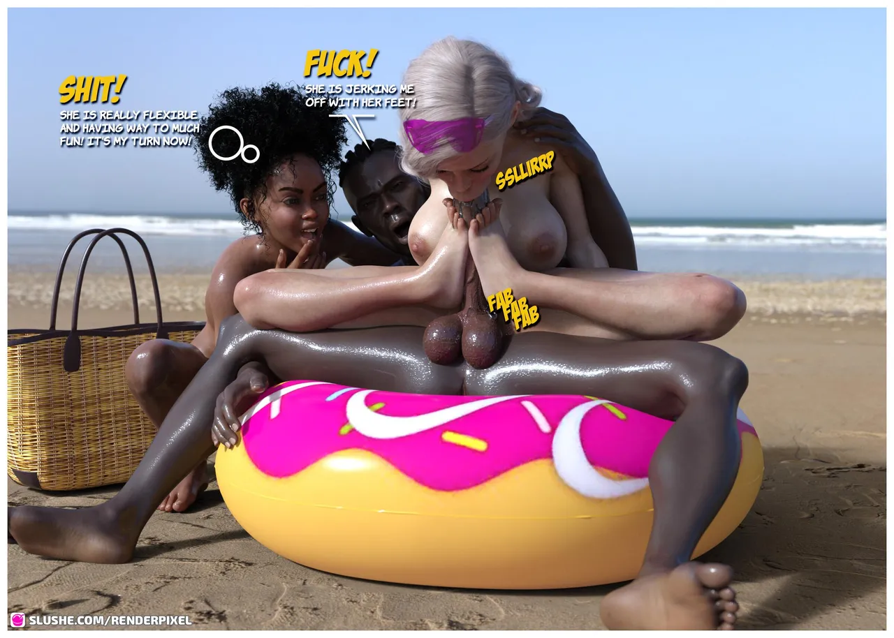 Beach Threesome image number 6