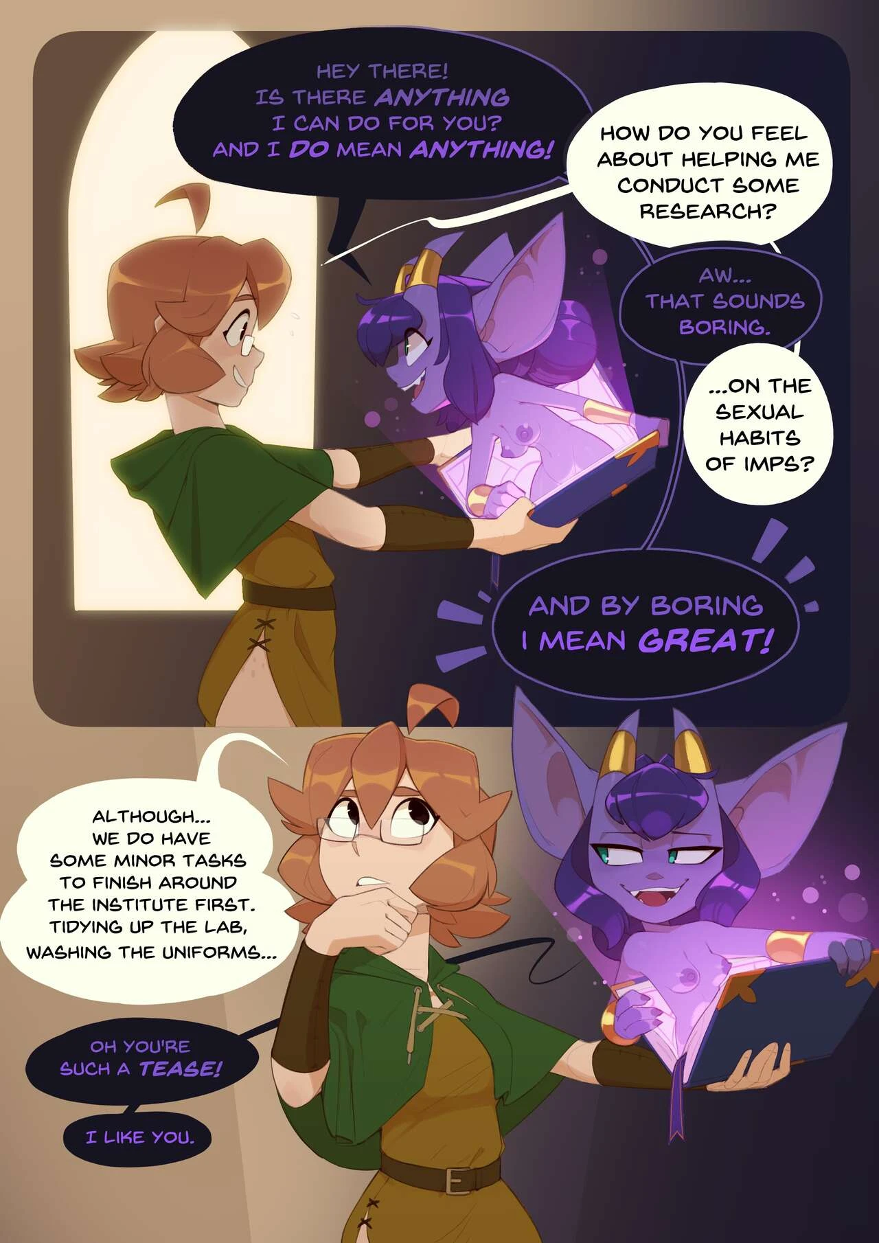 Monster Researcher Eclair and the Book of Imps! image number 1