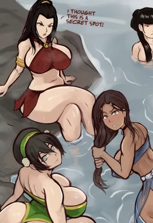 Toph,Katara and Azula