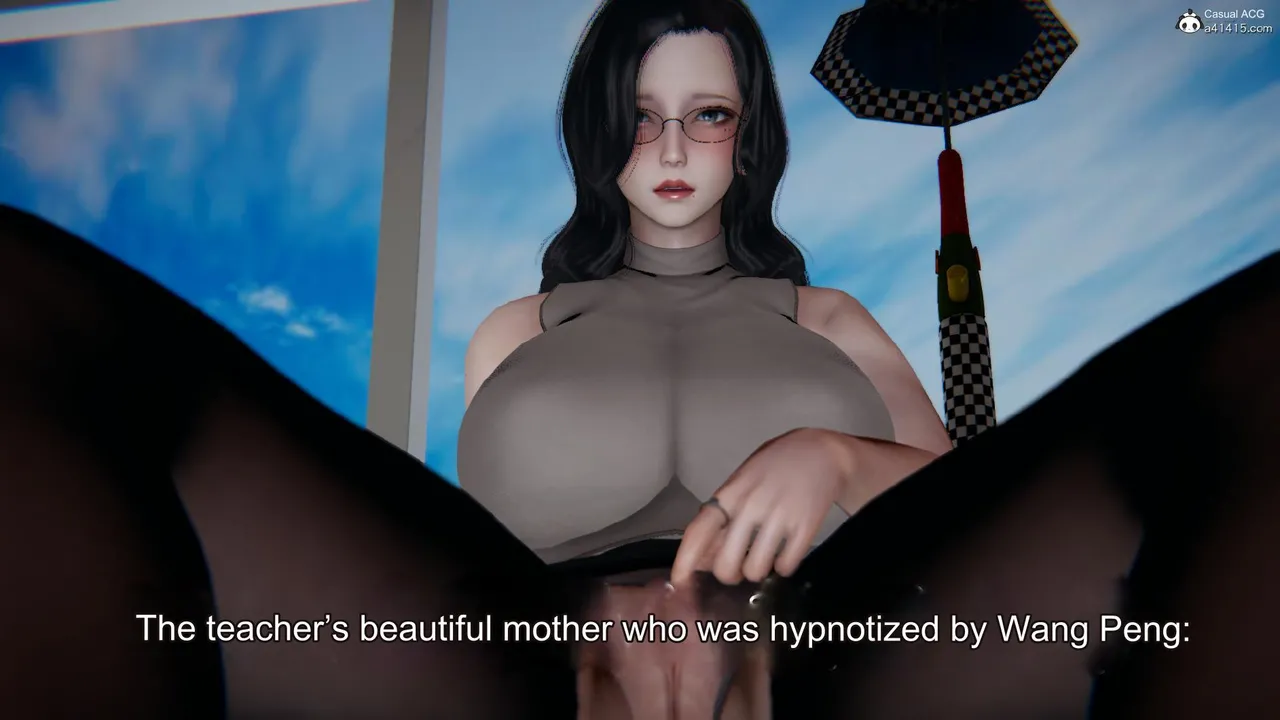 The beautiful teacher mother hypnotized by Wang Peng