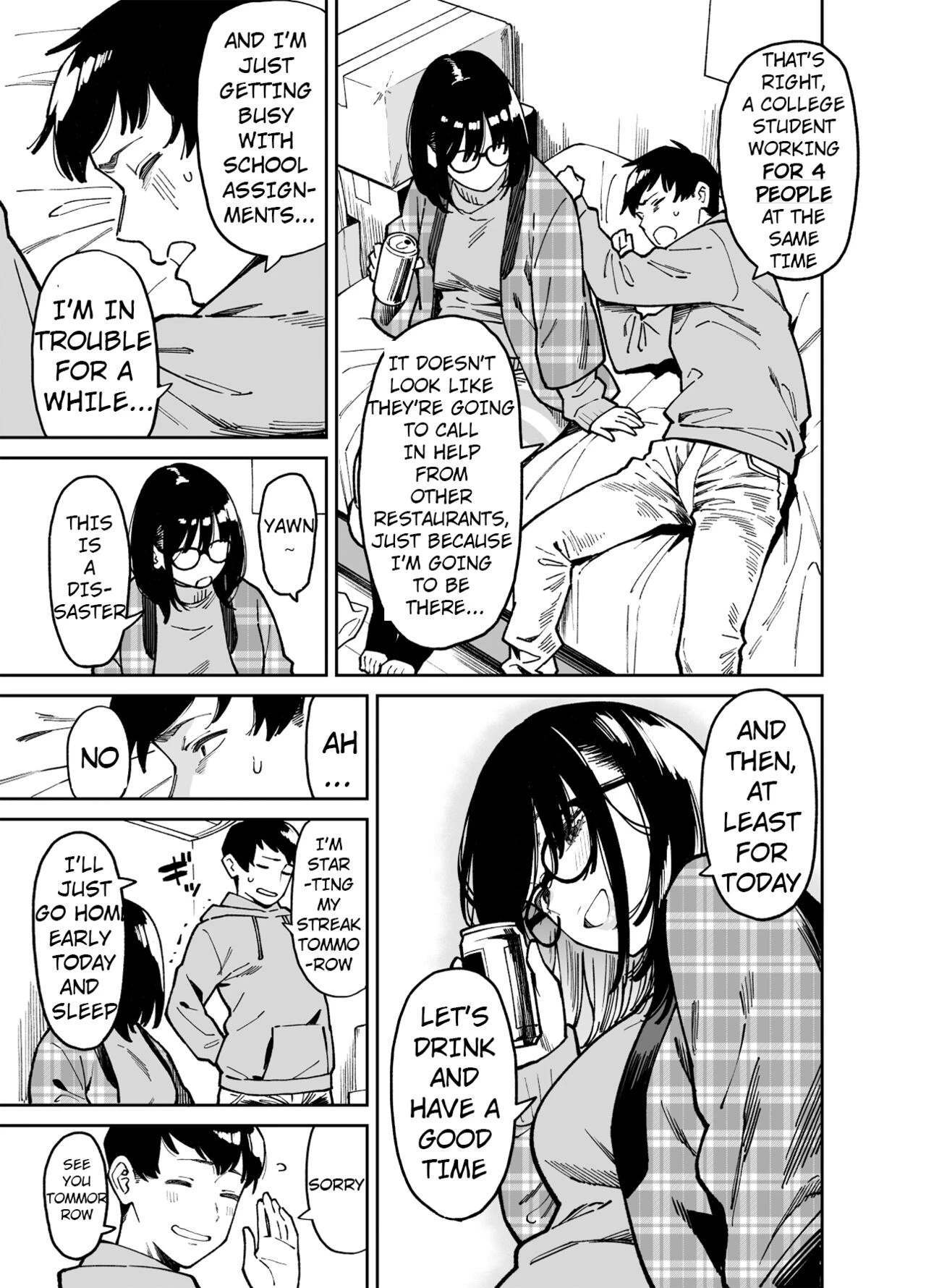 Comforted by the Sloppy Girl next door 2  Otonari no Darashina Onee-san ni Nagusamerareru Hanashi 2 image number 9