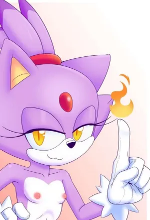 Blaze the Cat in heat