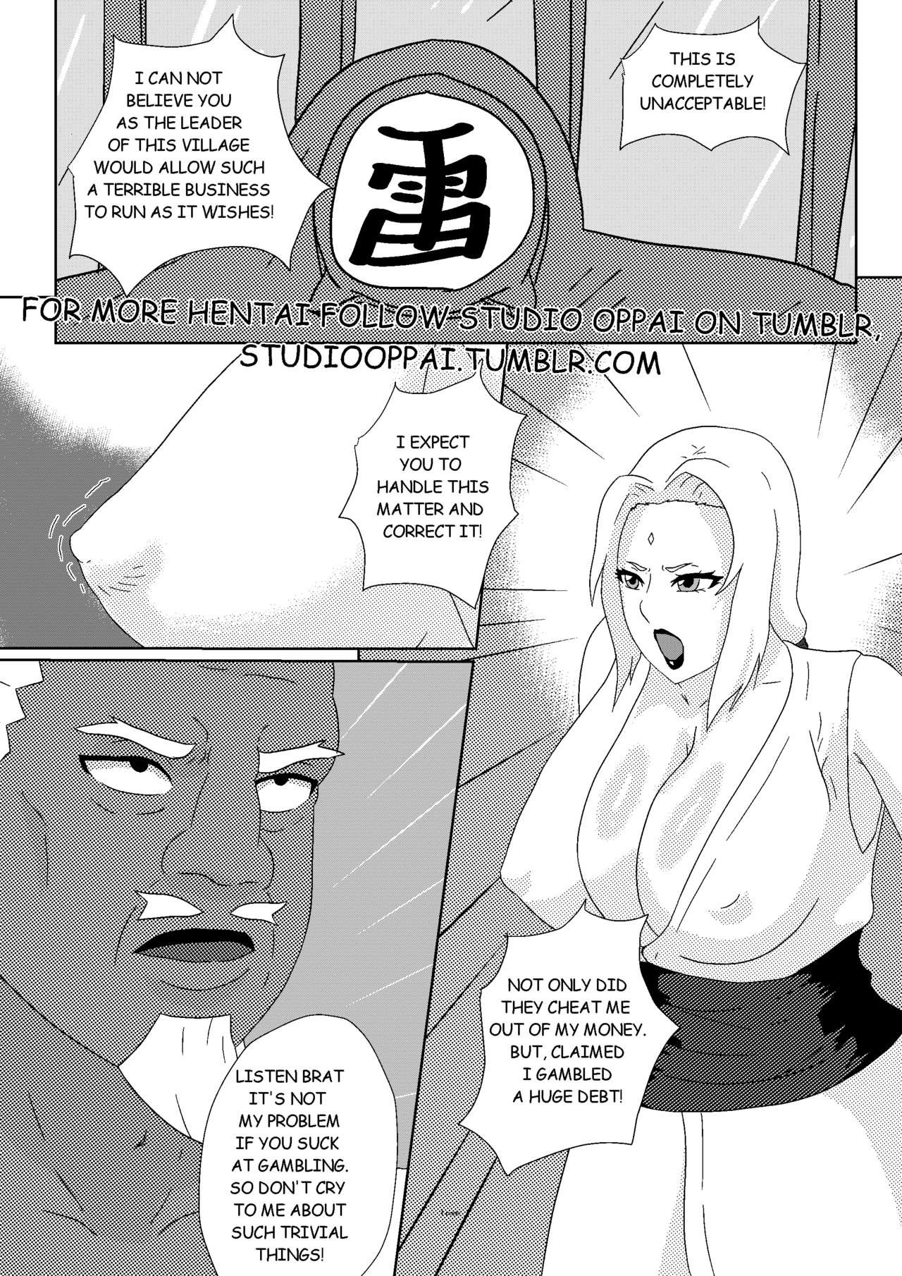 Studio Oppai - Tsunades Lost Bet (Naruto) porn comic image number 1