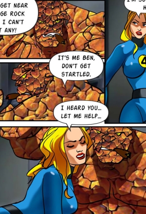 Invisible Woman gangbanged by the rest of the Fantastic Four