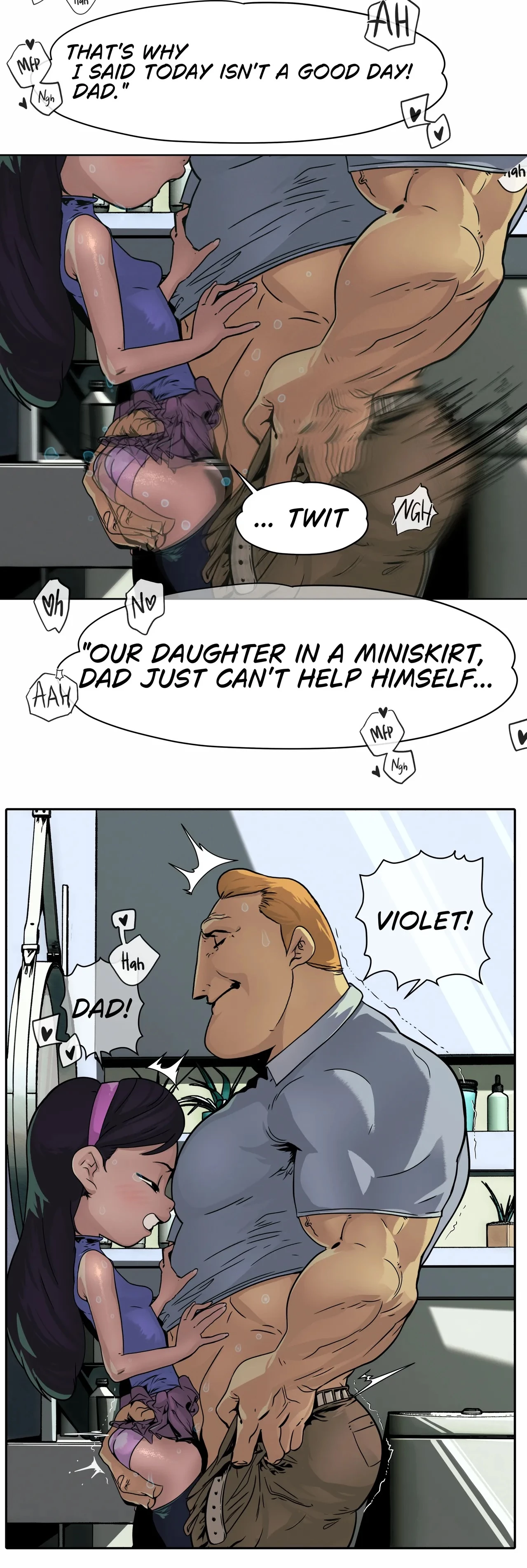 Violet Parr with dad image number 1