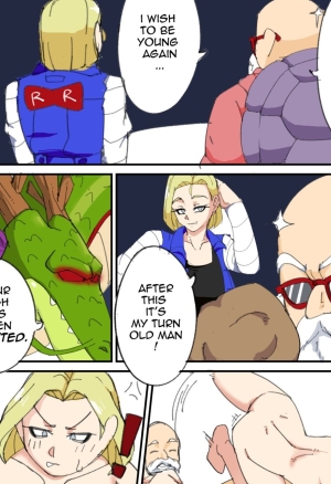 Raven7377 - Android 18 and Master Roshi accidentally get their bodies swapped! (Dragon Ball Z)