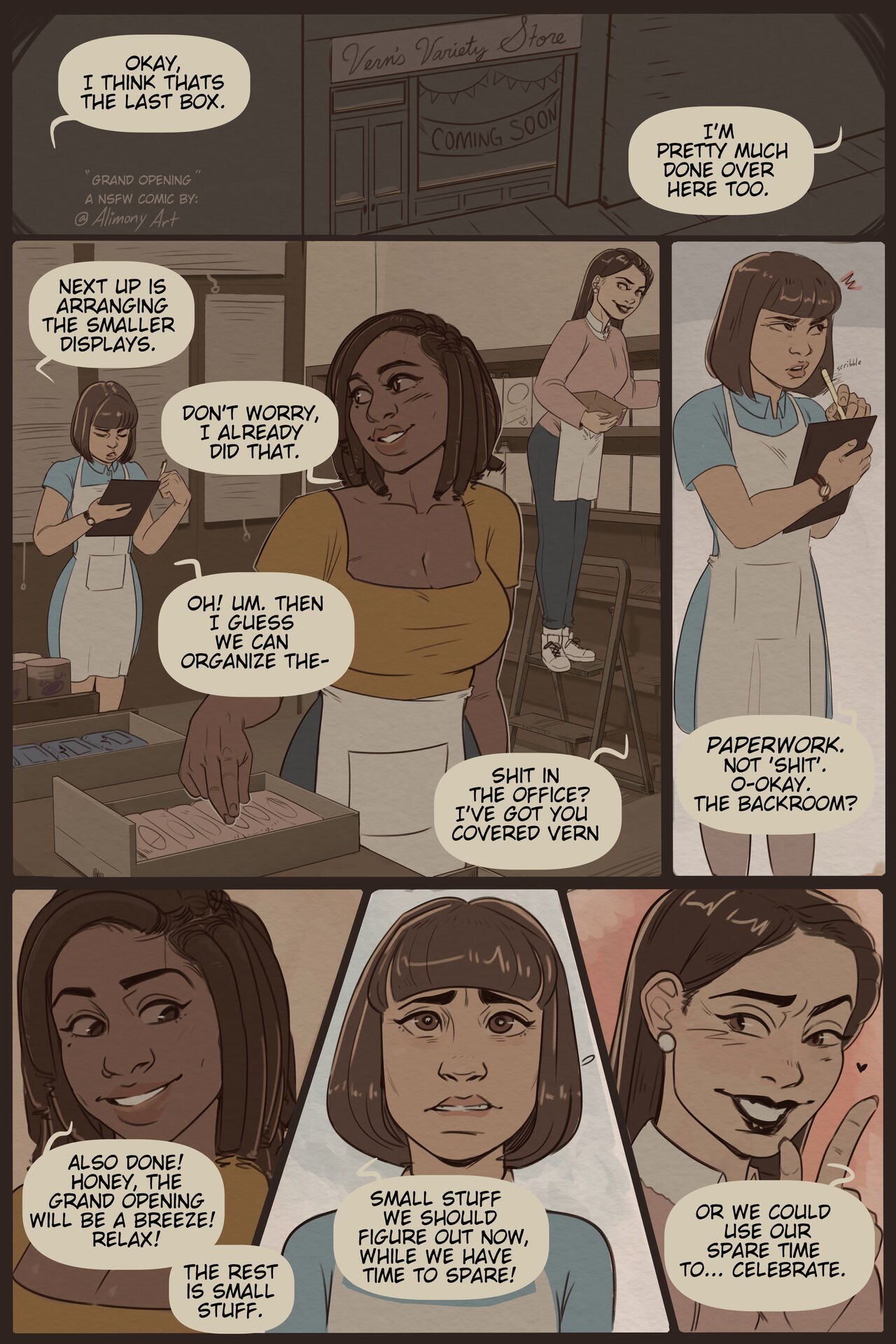 Grand Opening by AlimonyArt porn comic