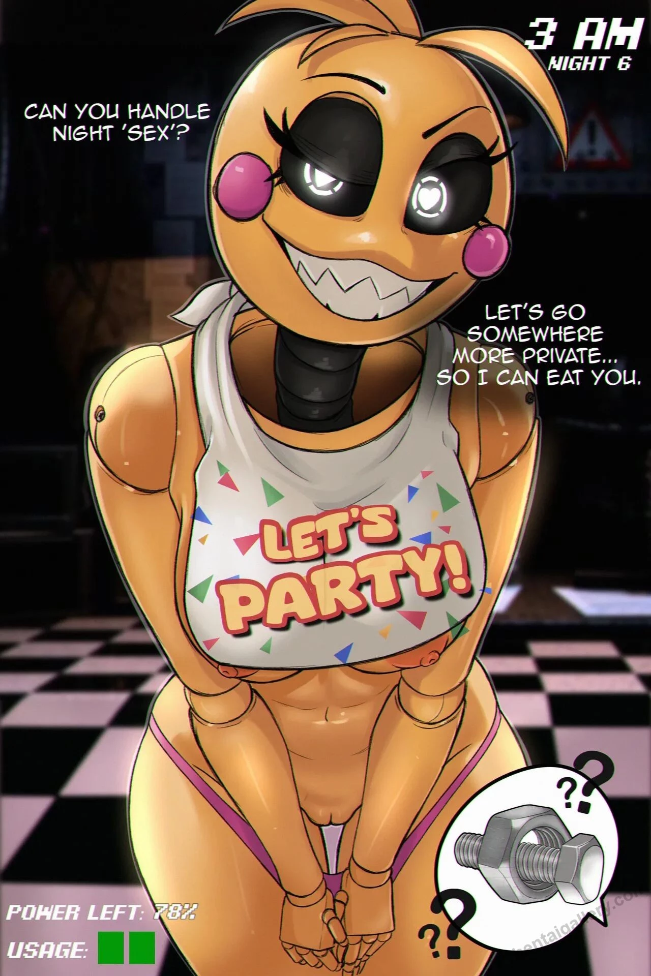 Toy Chica is waiting  you