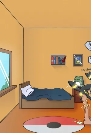 Nemona and the Eevees